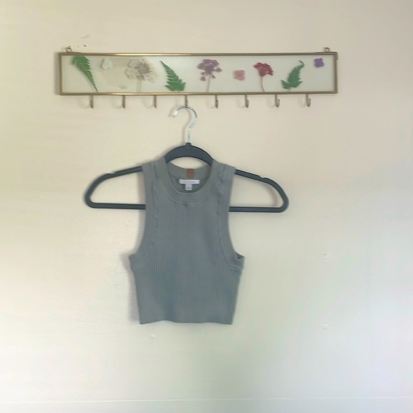 Discontinued Cozy Cotton Silk Ribbed Crop - Picture 1 of 3